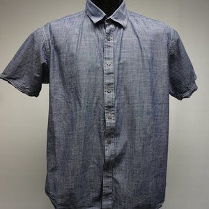 James Campbell Men's Short Sleeve Button Up Shirt XL